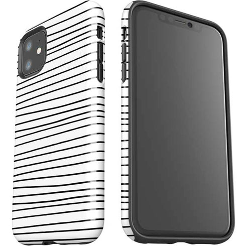 Freehand Stripes iPhone 11 Impact Case