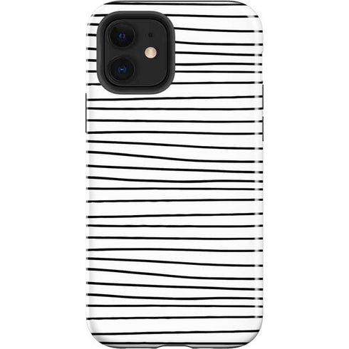 Freehand Stripes iPhone 12 Impact Case