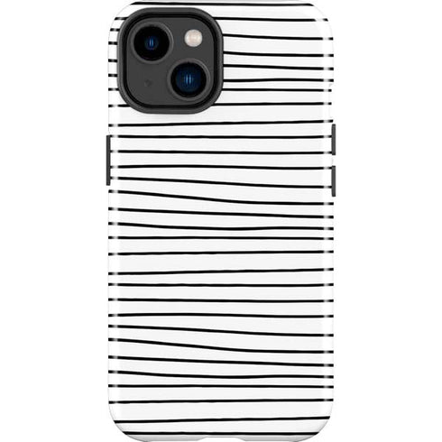 Freehand Stripes iPhone 14 Plus Impact Case