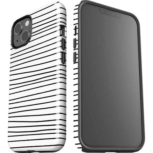 Freehand Stripes iPhone 14 Plus Impact Case