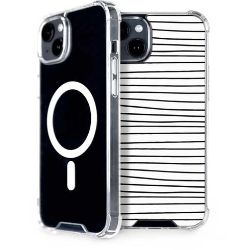 Freehand Stripes iPhone 15 Plus MagSafe Case