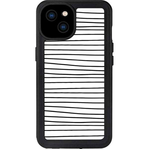 Freehand Stripes iPhone 15 Plus Waterproof Case