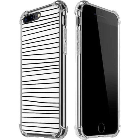 Freehand Stripes iPhone 7/8 Plus Clear Case
