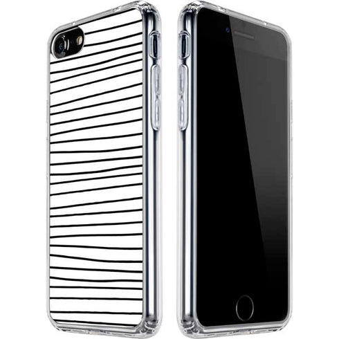 Freehand Stripes iPhone SE (2nd & 3rd Gen) Clear Case