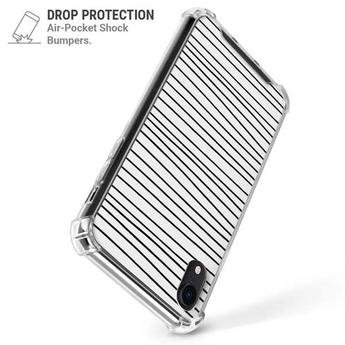 Freehand Stripes iPhone XR Clear Case