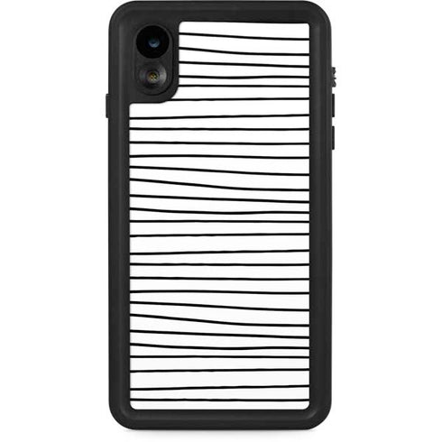 Freehand Stripes iPhone XR Waterproof Case