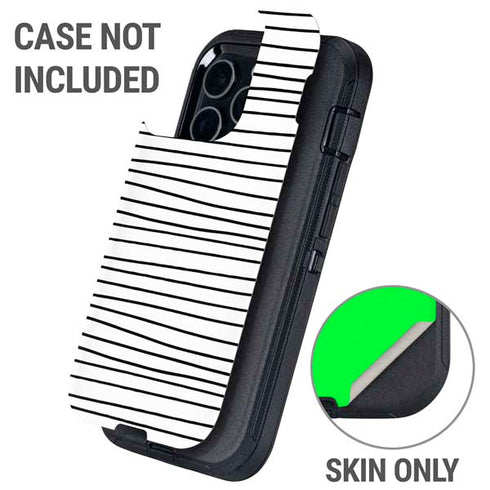 Freehand Stripes Otterbox Defender iPhone Skin