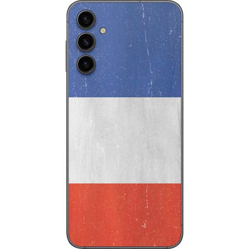 French Flag Distressed Galaxy A14 5G Skin