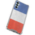 French Flag Distressed Galaxy A15 5G Clear Case