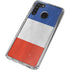 French Flag Distressed Galaxy A21 Clear Case