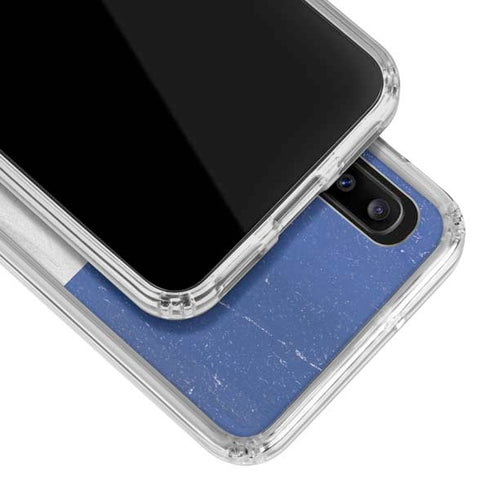 French Flag Distressed Galaxy A30 Clear Case