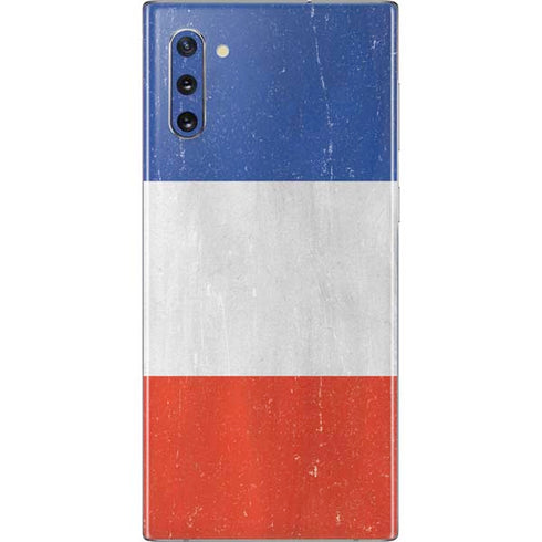French Flag Distressed Galaxy Note 10 Skin