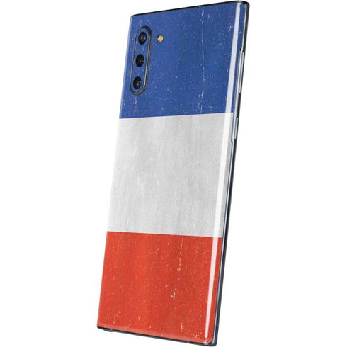 French Flag Distressed Galaxy Note 10 Skin