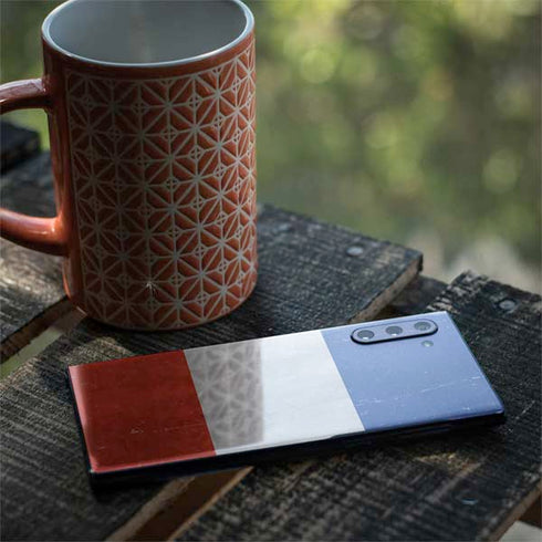 French Flag Distressed Galaxy Note 10 Skin