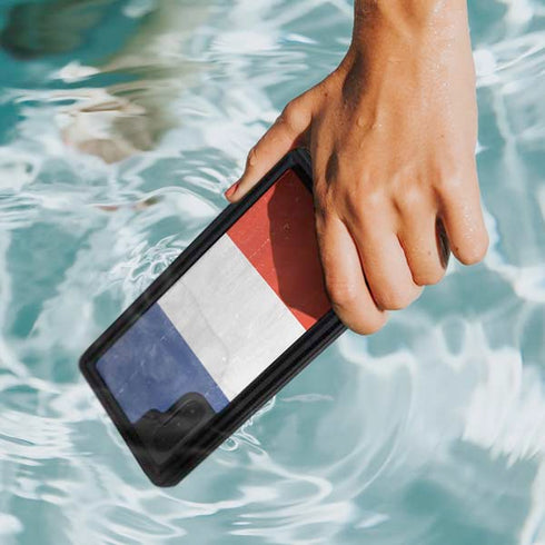 French Flag Distressed Galaxy Note 10 Waterproof Case