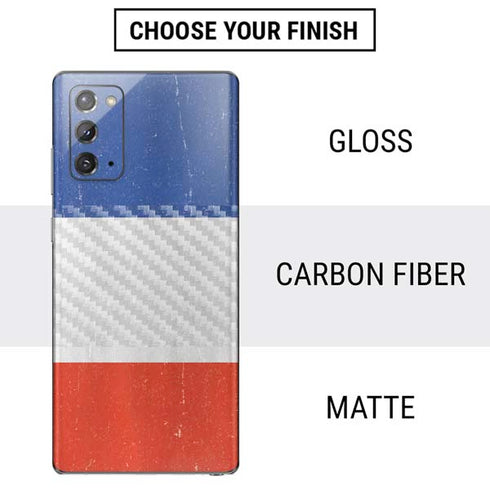 French Flag Distressed Galaxy Note20 5G Skin