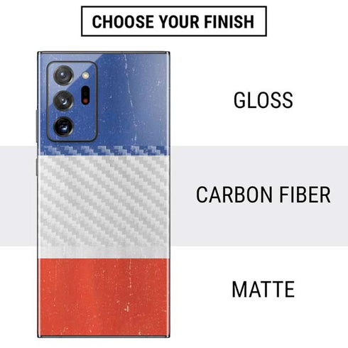 French Flag Distressed Galaxy Note20 Ultra 5G Skin
