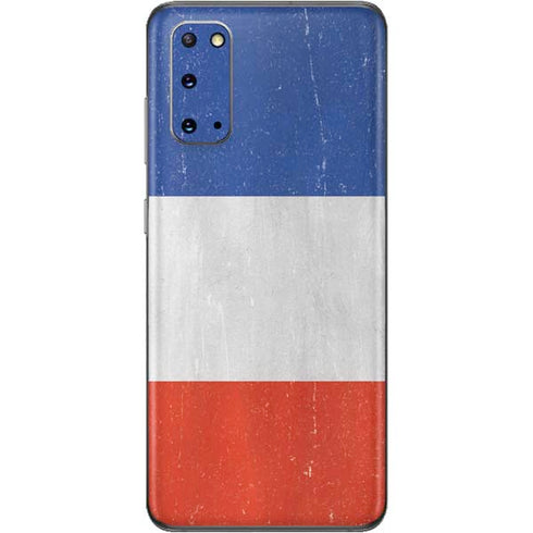 French Flag Distressed Galaxy S20 Skin