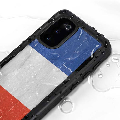 French Flag Distressed Galaxy S20 Waterproof Case