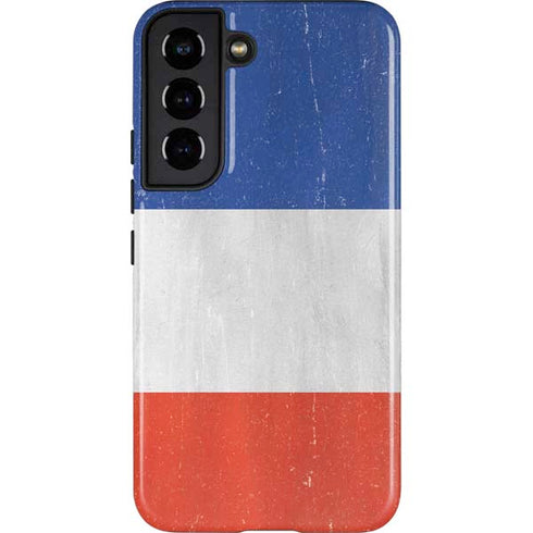 French Flag Distressed Galaxy S22 Pro Case