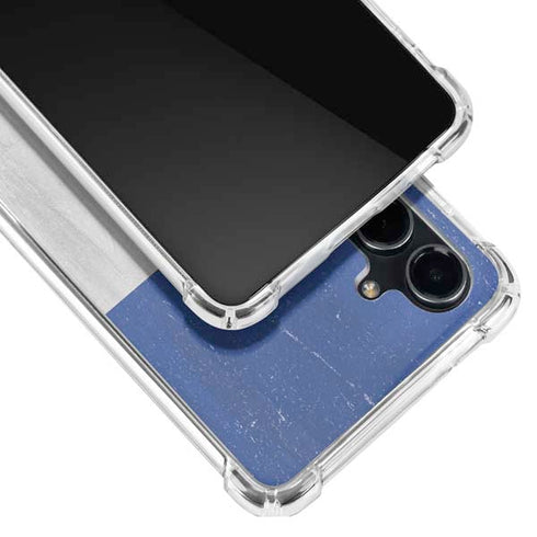 French Flag Distressed Galaxy S23 FE Clear Case