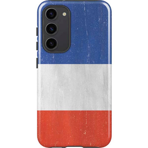 French Flag Distressed Galaxy S23 Plus Pro Case