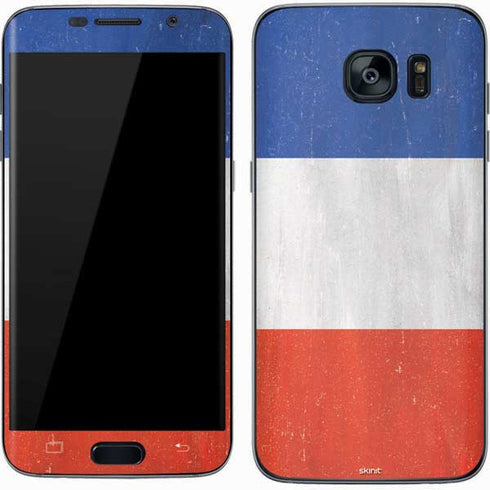 French Flag Distressed Galaxy S7 Skin