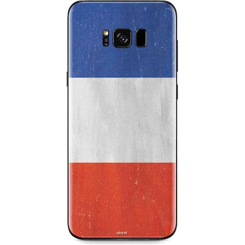 French Flag Distressed Galaxy S8 Plus Skin