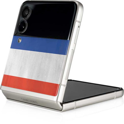 French Flag Distressed Galaxy Z Flip4 5G Skin