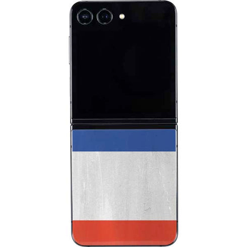 French Flag Distressed Galaxy Z Flip5 5G Skin