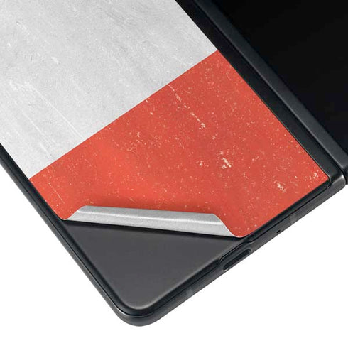 French Flag Distressed Galaxy Z Fold3 5G Skin