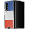 French Flag Distressed Galaxy Z Fold4 5G Clear Case