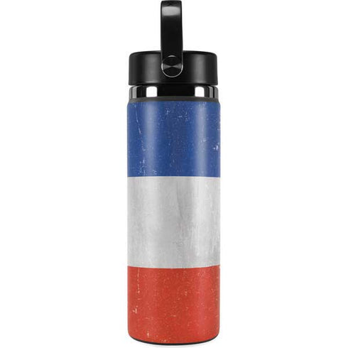 French Flag Distressed Hydro Flask 20oz Wide Mouth Skin