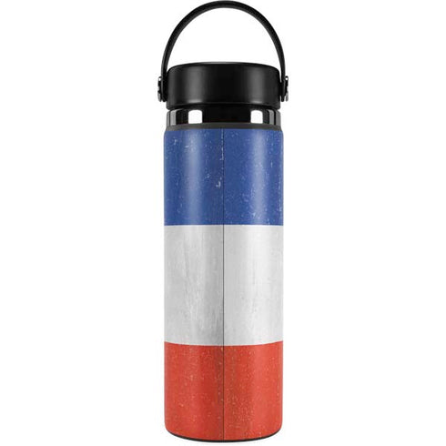 French Flag Distressed Hydro Flask 20oz Wide Mouth Skin
