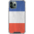 French Flag Distressed iPhone 11 Pro Max Clear Case