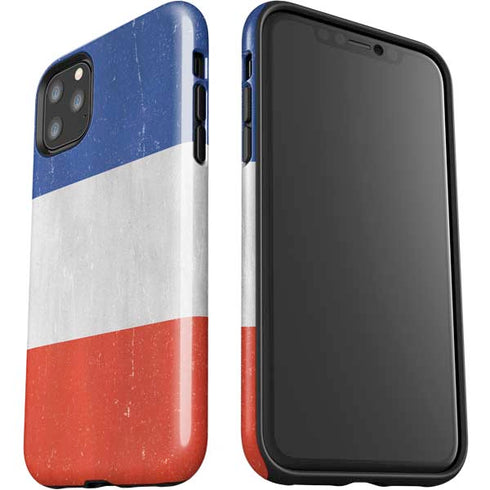 French Flag Distressed iPhone 11 Pro Max Impact Case