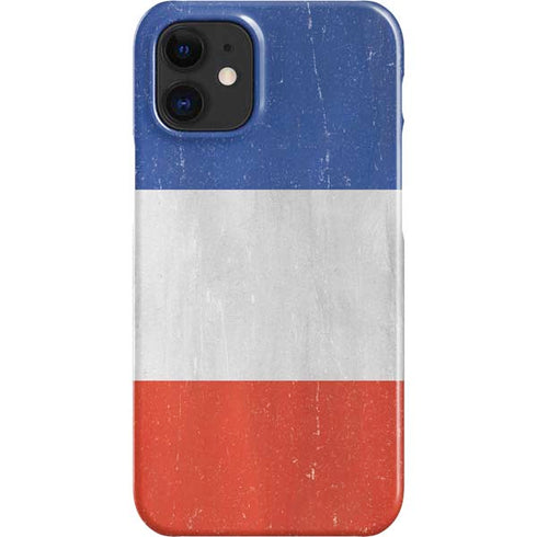 French Flag Distressed iPhone 12 Mini Lite Case