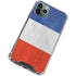 French Flag Distressed iPhone 12 Pro Max Clear Case