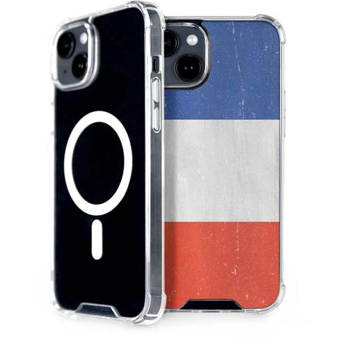 French Flag Distressed iPhone 13 MagSafe Case