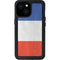 French Flag Distressed iPhone 13 Mini Waterproof Case
