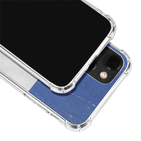 French Flag Distressed iPhone 15 Plus Clear Case