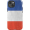 French Flag Distressed iPhone 14 Impact Case