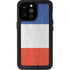 French Flag Distressed iPhone 14 Pro Max Waterproof Case