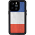 French Flag Distressed iPhone 14 Pro Waterproof Case