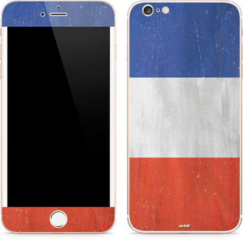 French Flag Distressed iPhone 6/6s Plus Skin