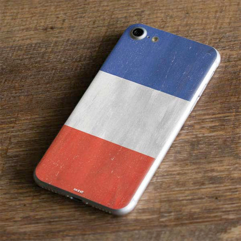 French Flag Distressed iPhone 7 Skin