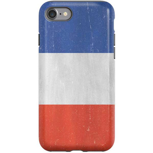 French Flag Distressed iPhone SE (2nd & 3rd Gen) Pro Case