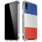 French Flag Distressed iPhone XR Clear Case