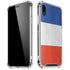 French Flag Distressed iPhone XR Clear Case