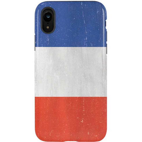 French Flag Distressed iPhone XR Pro Case
